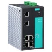 6-портовый управляемый коммутатор: 4 PoE+х10/100 BaseT(X), 2 10/100 BaseT(X), -40...+75С MOXA. Вид 1