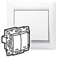 Кнопка для управления жалюзи (белая) Valena Legrand. Вид 1