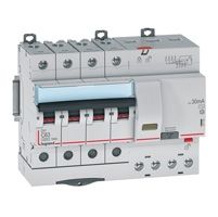 DX3 Дифф. автомат 4-полюсный, 25A, 30mA, тип А, 6kA (хар-ка B) Legrand. Вид 1