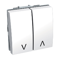 Выкл-ль д/жалюзи нажимной 10a антибакт Schneider Electric. Вид 1