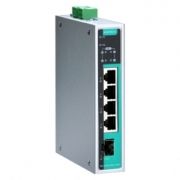 5-портовый неуправляемый коммутатор: 4х10/100/1000BaseT(X) c PoE IEEE 802.3af/at, 1 порт 1000Base SFP, 0...+60C MOXA. Вид 1