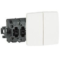 Выключатель кнопочный, двойной Отео Legrand. Вид 1