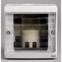 Бокс для сигнальной лампы, прозрачное стекло, о/у в сборе IP55 (серый) Mureva Schneider Electric. Вид 1