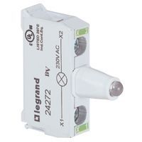Блок со встроенным светодиодом,зеленый,230 В АС , Legrand. Вид 1