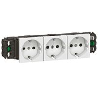 Розетка Mosaic -3х2P+E нем.стд. Legrand. Вид 1