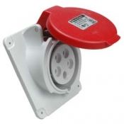 Розетка скрытой установки угловая, винт 16А 3P+N+E IP44 380В Schneider Electric. Вид 1