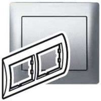 Рамка 2 пост (Br.Aluminium) Galea Life Legrand. Вид 1