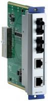 Интерфейсный модуль с 2х100 BaseFx и 2х100 BaseTx Ethernet, Multi Mode, разъемы ST, RJ45 MOXA. Вид 1