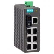 Компактный 8-портовый неуправляемый коммутатор: 7х10/100 BaseTX, 1 x 100BaseFX в пластиковом корпусе, -10...+60C MOXA. Вид 1