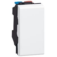 Выключатель 1М 10А (белый) Mosaic Legrand. Вид 1