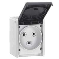 Розетка IP55 2К+З 32А, 230В Plexo Legrand. Вид 1