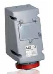 432 RPR6W Розетка c УЗО в боксе 32A, 3P+N+E, IP67 ABB. Вид 1
