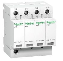 iPRD 40r Ограничитель перенапряжения, тип 2, 40kA 350В 4Р c cигнализацией Schneider Electric. Вид 1
