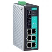 8-портовый неуправляемый коммутатор: 4 PoEх10/100 BaseT(X) Ethernet, 2х10/100BaseT(X), 2х100BaseFX, -40...+75С MOXA. Вид 1