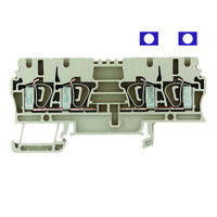 ZDU 2.5/2X2AN Клеммная колодка пружинная, (бежевая) Weidmuller. Вид 1