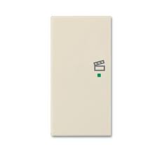 SRS-2-L-92 Клавиша двойная левая free@home, сцена, Basic 55, слоновая кость ABB. Вид 1