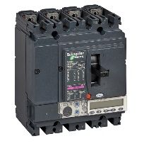 429803 NSX100H MIC.5.2A 4P 100A Электронный 4х-полюс. автомат 100А 50kA, подкл. под шину  Schneider Electric. Вид 1