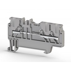 PYK 1,5ME Клеммник пружинный быстрозажимной (Push in), 3-х выводной, 1,5мм.кв., (серый) Klemsan. Вид 1