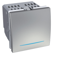 Диммер нажимной универ.0-350w/va металл Schneider Electric. Вид 1