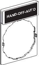 Этикетка hand-off-auto Schneider Electric. Вид 1