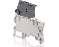 ZS4-SF-R1 Держатель предохранителя 5x20мм, 4мм., серый, с красным светодиодом-индикатором сгор.предох. 24-60В TYCO. Вид 1