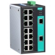 16-портовый неуправляемый коммутатор 10/100 BaseT(X) Ethernet, -40...+75C MOXA. Вид 1