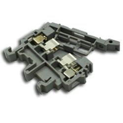 M4/8.SFL Клеммник винтовой до 4 мм² на DIN-рейкупод предохранители 5х20 и 5х25 (серый) с индикатором на 110-230В AC/DC TYCO. Вид 1