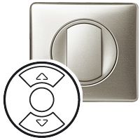 Накладка для механизма управления приводами (жалюзи/рольставни/тенты) цвет титан, Celiane Legrand. Вид 1