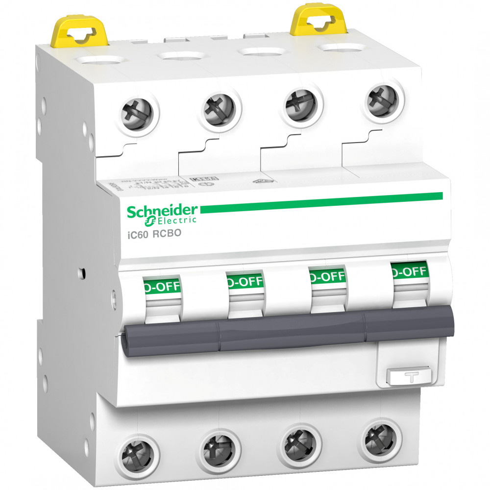 iC60 RCBO Дифф. автомат 4-полюсный, 16А, 6kA, 30mA, тип AC (хар-ка C) Schneider Electric