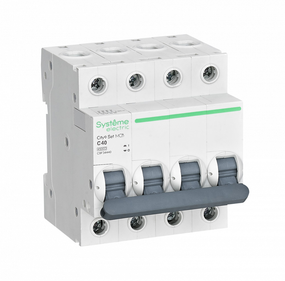 Автоматический выключатель 4-полюсный, 40А, 4.5kA (хар-ка C) City9 Systeme Electric