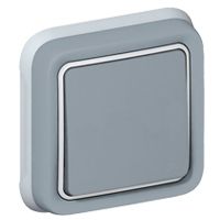 Переключатель одноклавишный на 2 напр. (серый) IP55 Plexo Legrand. Вид 1
