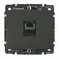 Накладка для 1-ой TF и компьютерных розеток (dark bronze) Galea Life Legrand. Вид 1