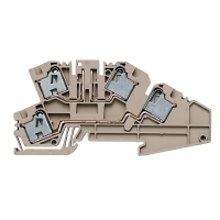 PDL 4/TR/DU O.TNHE Измерительная клемма с размыкателем 4мм² (Темно-бежевый) Weidmuller. Вид 1