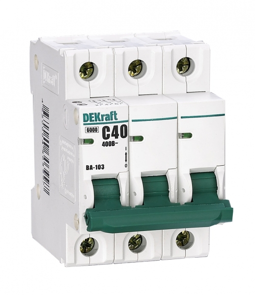 ВА-103 Автомат 3-полюсный 6А 6кА (хар-ка С) DEKraft Schneider Electric