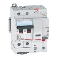 DX3 Дифф. автомат 2-полюсный, 25A, 30mA, тип АC, 6kA (хар-ка C) Legrand. Вид 1