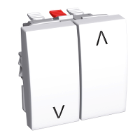 Выключатель для жалюзи 16a бел ral 9003 Schneider Electric. Вид 1