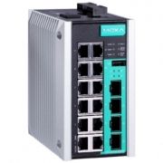 16-портовый управляемый коммутатор: 12х10/100/1000 BaseT(X) Ethernet, 4х100/1000 SFP, -10...+60С MOXA. Вид 1