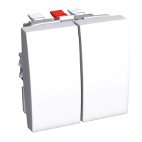 Выкл-ль без фикс. двойной 10a антибакт. Schneider Electric. Вид 1