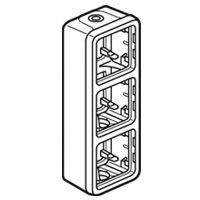 Коробка для накладного монтажа 3 поста, вертикальная (серый) IP55 Plexo Legrand. Вид 1