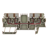ZDU 1.5/4AN Клеммник с быстрозажимным контактом 1.5-4 мм² (тёмно-бежевый) Weidmuller. Вид 1