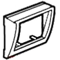 Панель для розетки комп. RJ 45  STP 6 Cat  Галея /Тенара  Legrand. Вид 1