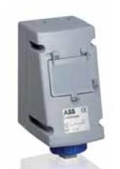 216 RPR6W Розетка с УЗО в боксе 16A, 2P+E, IP67 ABB. Вид 1