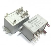 Реле с 2 НО контактами (=24B DC ) 30A ,задний фланец ,Faston 250, Finder. Вид 1