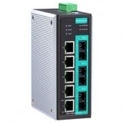 8-портовый управляемый коммутатор: 5х10/100 BaseT Ethernet, 1 порт 100BaseFX, 2 порта, -40...+75С MOXA. Вид 1