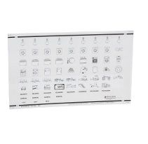 10 листов обычных самоклеящихся символов Schneider Electric. Вид 1