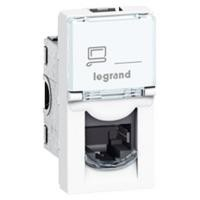 Розетка Mosaic -2М RJ-45 UTP кат. 6  Legrand. Вид 1