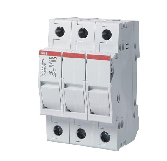 E93/32 Держатель предохранителей 10,3Х38 3-полюсный 32А, 690В AC/DC ABB