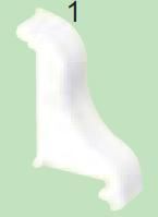 8861 P HB Заглушка правая к каналу LP 35, белый Kopos. Вид 1