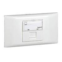 Суппорт Mosaic на 2 модуля, к/к 10422 (крышка 85 мм) Legrand. Вид 1