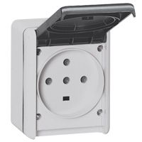 Розетка IP55 3К+Н+З 32А, 400В Plexo  Legrand. Вид 1